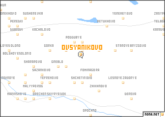 map of Ovsyanikovo