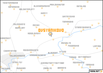 map of Ovsyanikovo