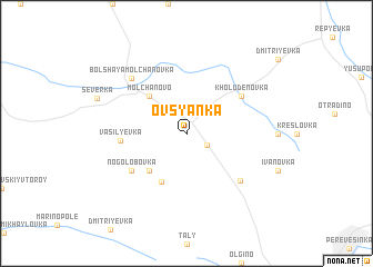 map of Ovsyanka