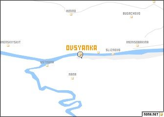 map of Ovsyanka