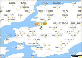 map of Ovtrup