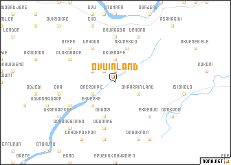 map of Ovu Inland