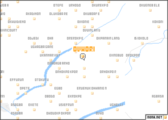 map of Ovwori