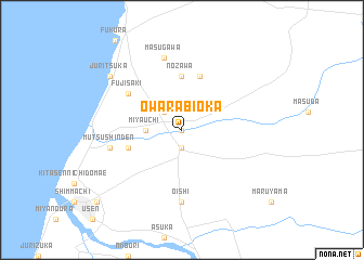 map of Ō-warabioka