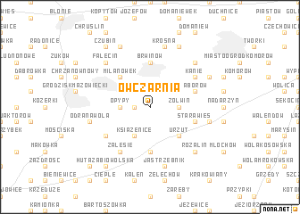 map of Owczarnia