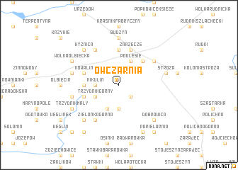 map of Owczarnia