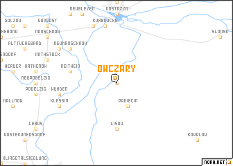 map of Owczary