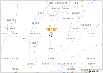 map of Oweko