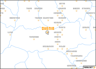 map of Owenia