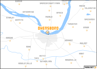 map of Owensboro