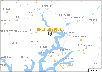 map of Owensbyville