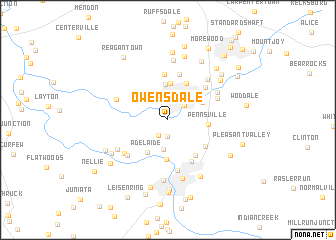 map of Owensdale