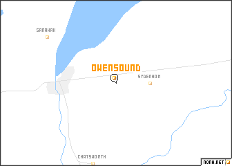 map of Owen Sound