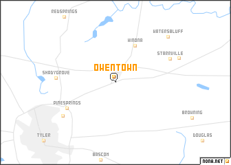 map of Owentown