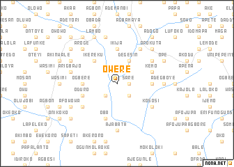 map of Owere