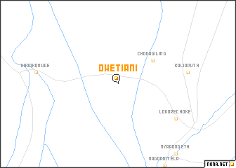 map of Owetiani