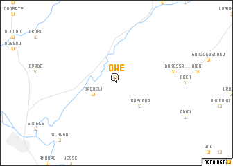 map of Owe