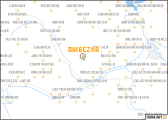 map of Owieczka