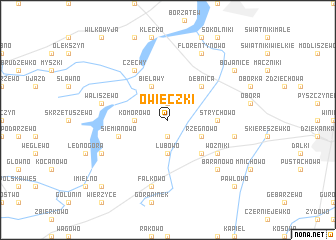 map of Owieczki