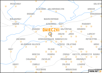 map of Owieczki