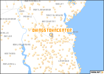 map of Owings Town Center