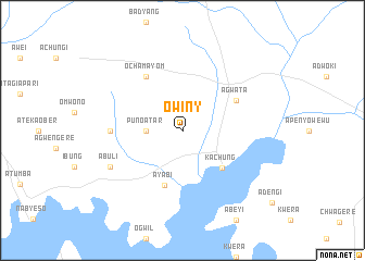 map of Owiny