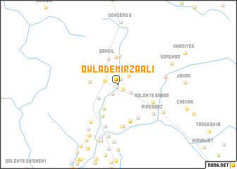 map of Owlād-e Mīrzā ‘Alī