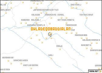 map of Owlād-e Qobād Dīālan