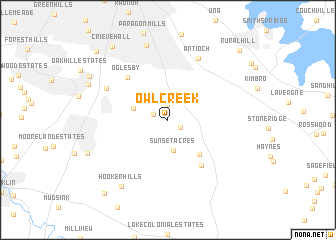 map of Owl Creek