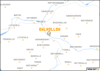 map of Owl Hollow