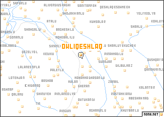 map of Owlī Qeshlāq