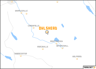 map of Owls Head
