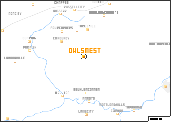 map of Owls Nest