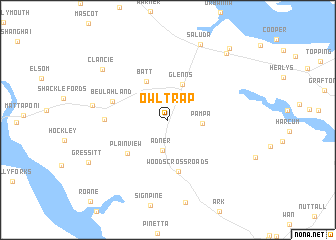 map of Owl Trap