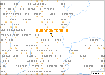 map of Owode Adegbola