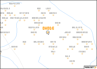 map of Owode