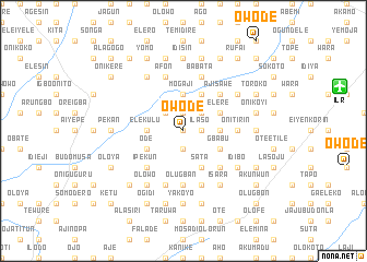 map of Owode