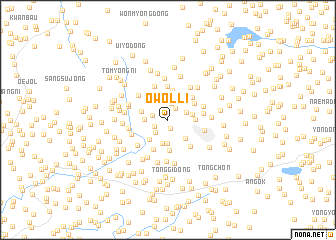 map of Owŏl-li