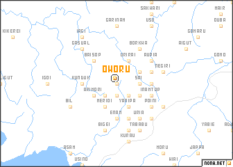 map of Oworu