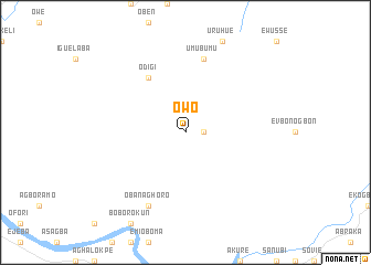 map of Owo