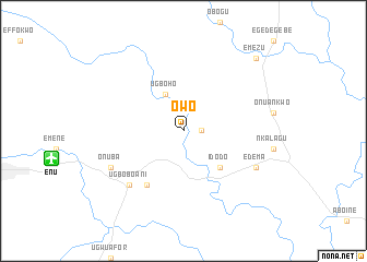 map of Owo