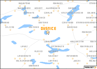 map of Owśnice