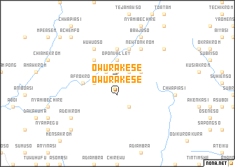 map of Owurakese