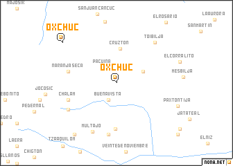 map of Oxchuc