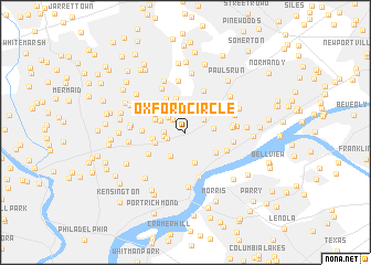map of Oxford Circle
