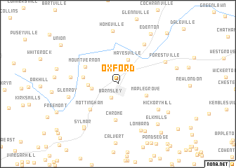 map of Oxford