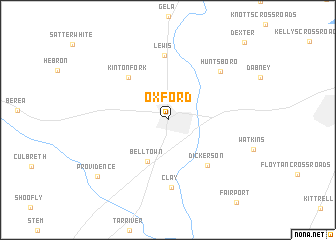map of Oxford