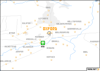 map of Oxford