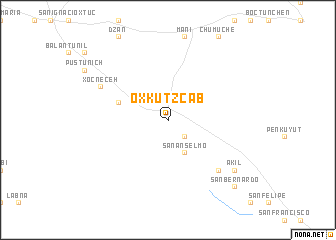 map of Oxkutzcab