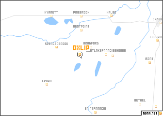 map of Oxlip